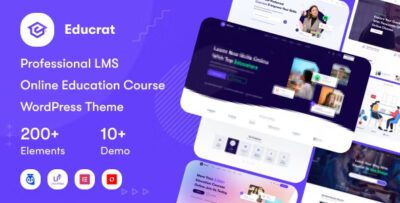 Educrat Theme – Online kurs Eğitim WordPress Theme
