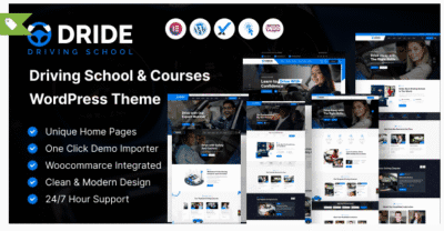 Dride – Driving School & Courses WordPress Theme