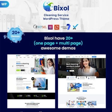 Bixol – Cleaning Services WordPress