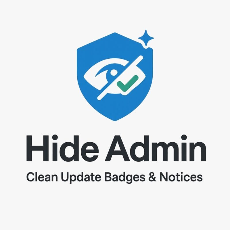 Hide Admin – Clean Update Badges & Notices