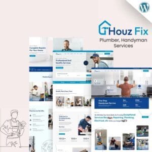 HouzFix – Plumber, Handyman Services WordPress Theme