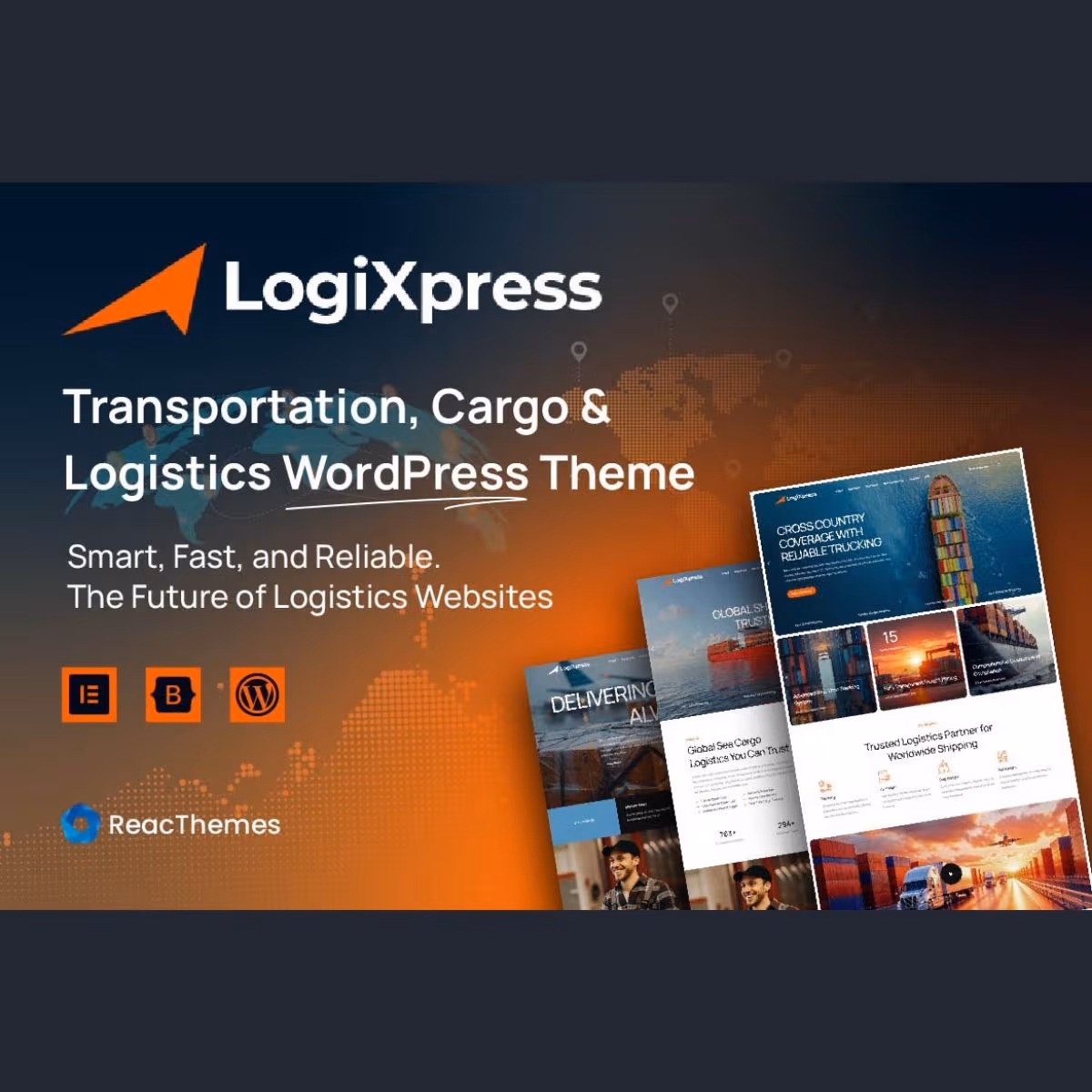LogiXpress - Transportation, Cargo & Logistics WordPress Theme