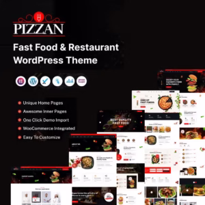 Pizzan - Fast Food ve Restoran WordPress Teması