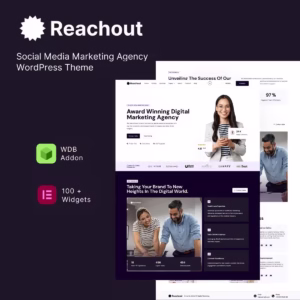 Reachout - Social Media Marketing Agency WordPress Theme