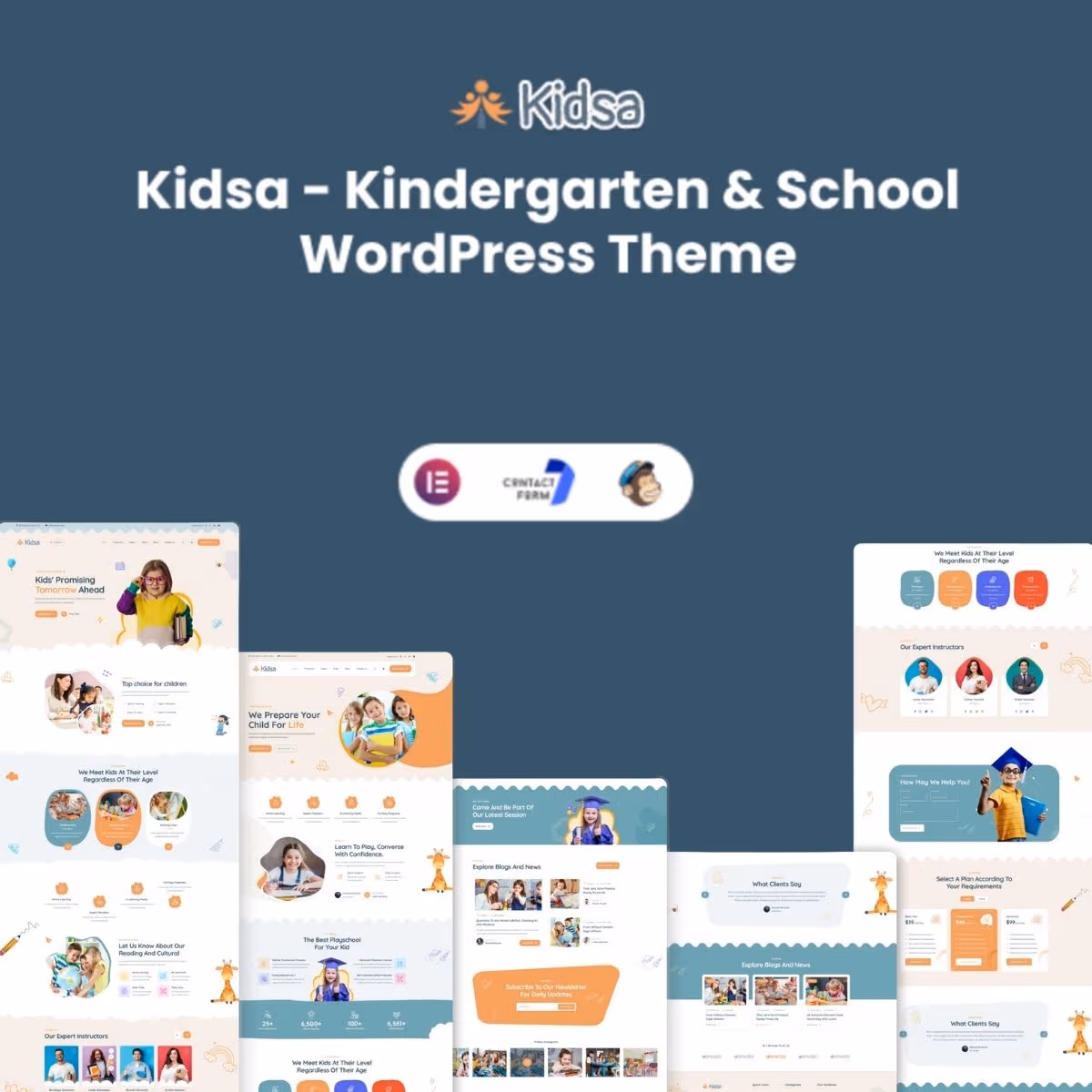 Kidsa - Kindergarten & School WordPress Theme + RTL