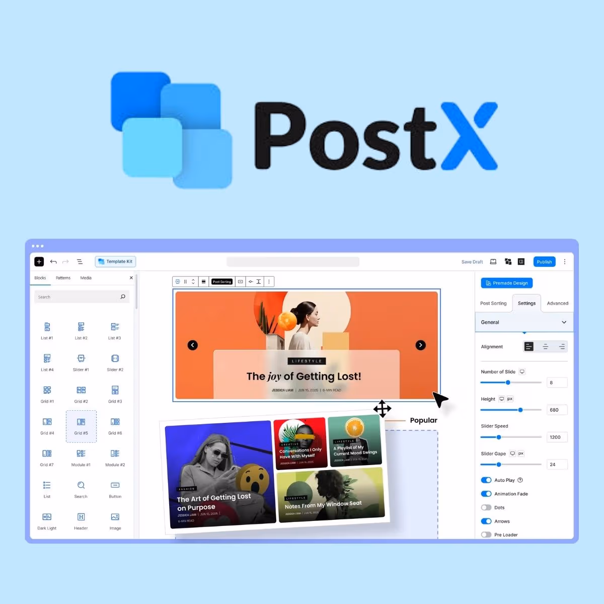 PostX Pro Gutenberg Post Blocks
