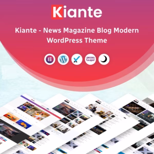 Kiante - Newspaper & Magazine Elementor WordPress Theme Multipurpose