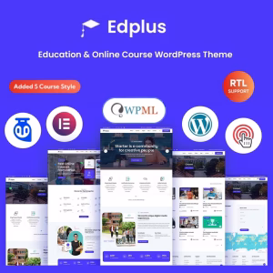 Edplus - Education & Online Course WordPress Theme + RTL