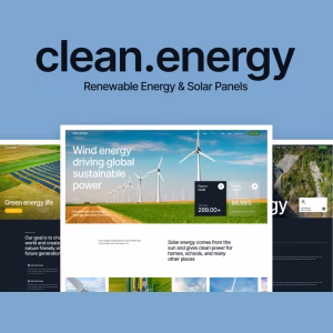 Clean Energy - Renewable Energy & Solar Panels WordPress Theme