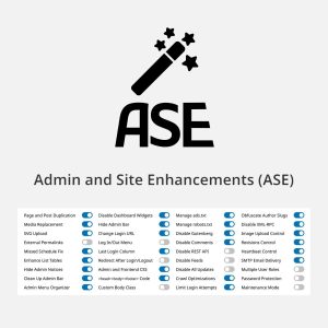Admin and Site Enhancements (ASE) Pro