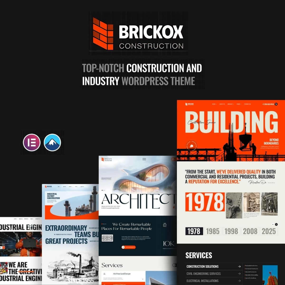 Brickox - Construction and Industry WordPress Theme