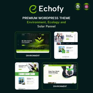 Echofy - Environment, Ecology Solar & Nonprofit WordPress Theme