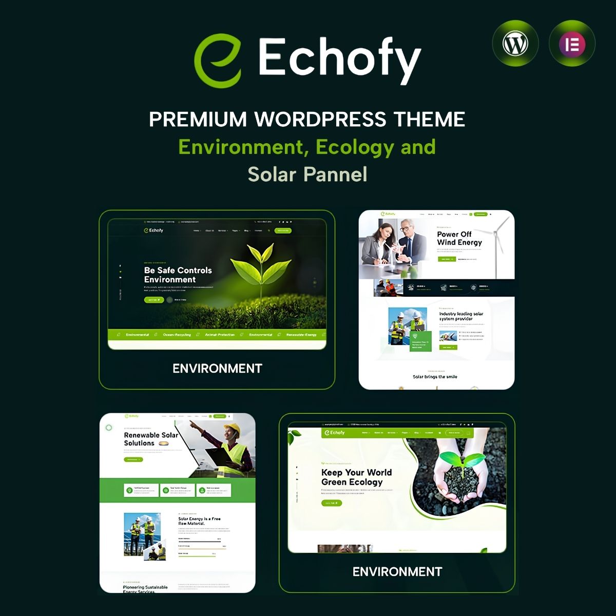 Echofy - Environment, Ecology Solar & Nonprofit WordPress Theme