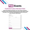 FooEvents Custom Attendee Fields