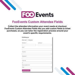 FooEvents Custom Attendee Fields