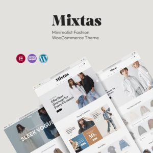 Mixtas - Minimalist Fashion WooCommerce Theme