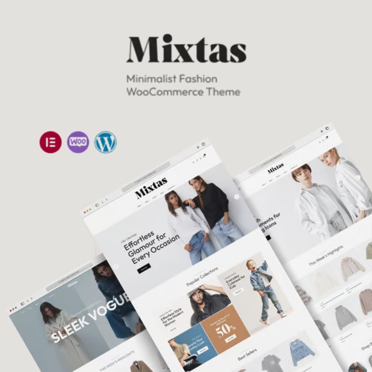 Mixtas - Minimalist Fashion WooCommerce Theme