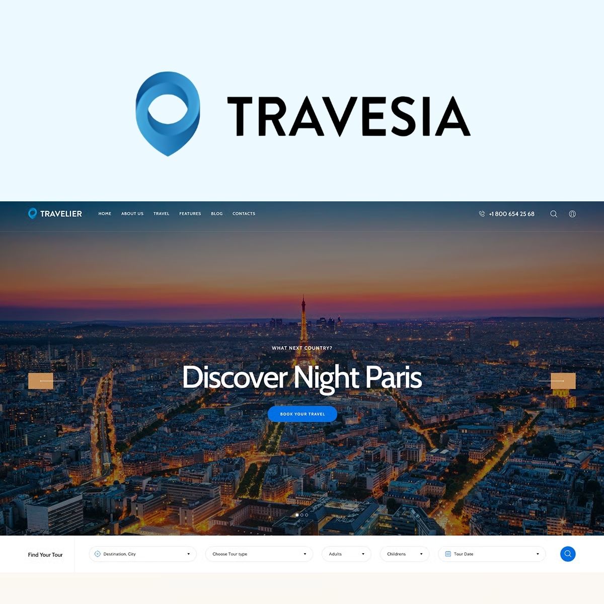 Travesia | Seyahat Acentası ve Tur Rezervasyon WordPress Teması