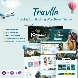 Travlla - Travel & Tour Booking Agency WordPress Theme
